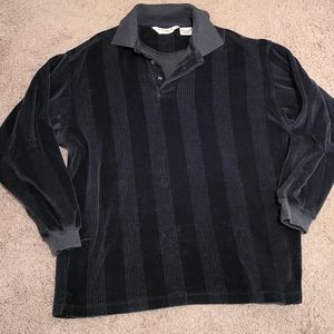 Knightsbridge black long sleeve Polo Size Small